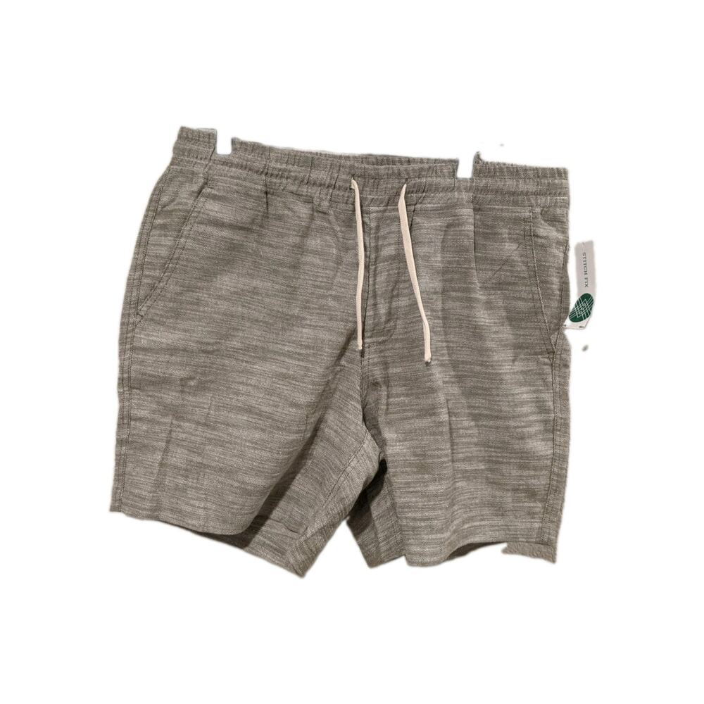 Alesbury Cotton Slub Shorts Men's Large Green 100% Cotton NWT